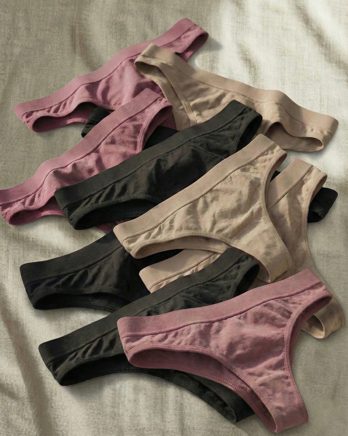 Kit 10 Calcinhas Smooth Tanga PNR