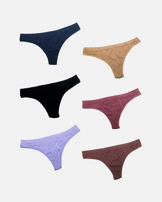 Kit 6 Calcinhas Smooth Fio