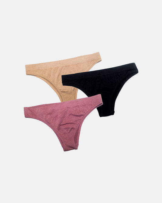Kit 3 Calcinhas Smooth Tanga