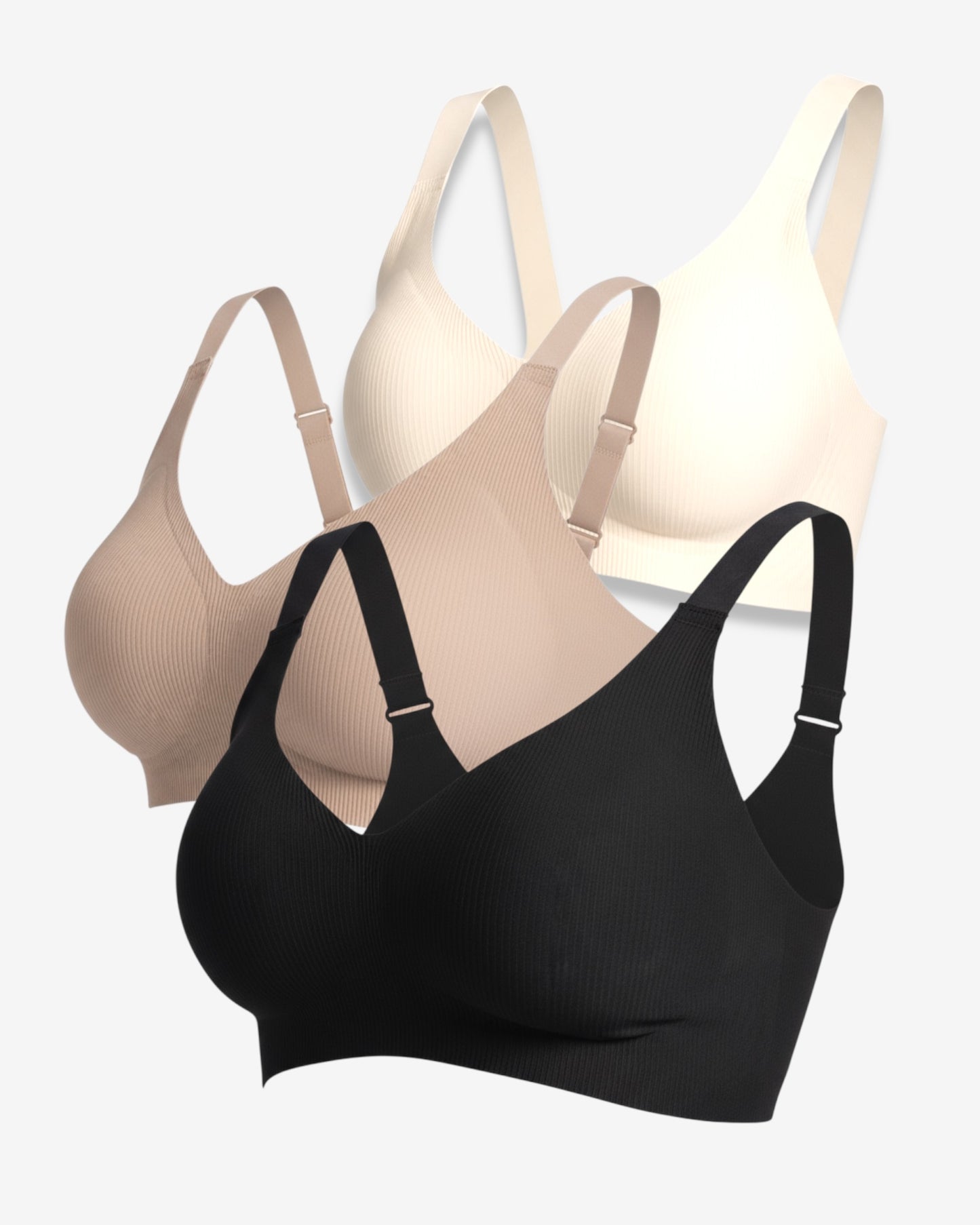 Kit 3 Sutiãs All Day Support