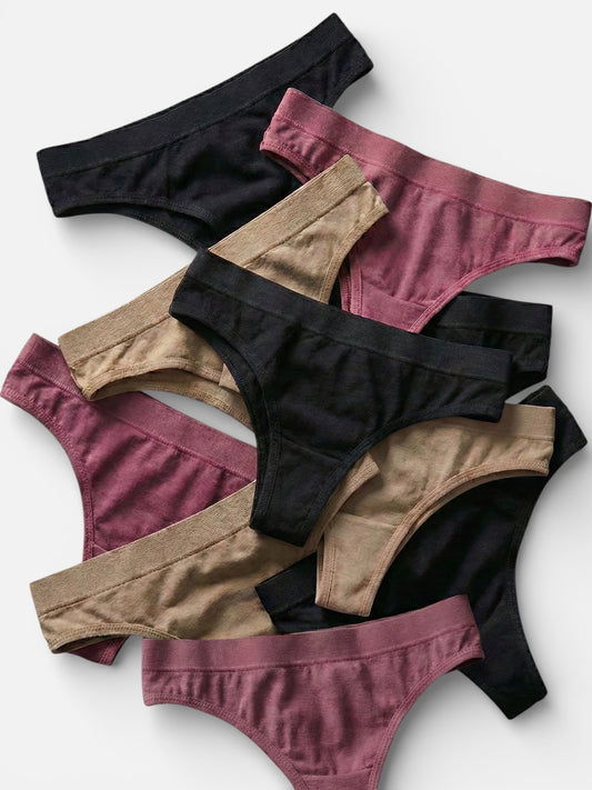 Kit 10 Calcinhas Smooth Tanga PNR